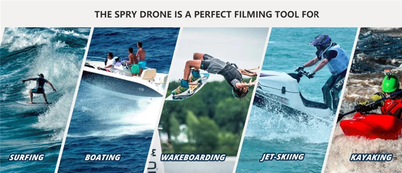 Spry водонепроницаемый Дрон двойной gps Дрон с камерой HD 4K Квадрокоптер гоночный Дрон 5,8G FPV Бесщеточный ESC RC игрушечные дроны