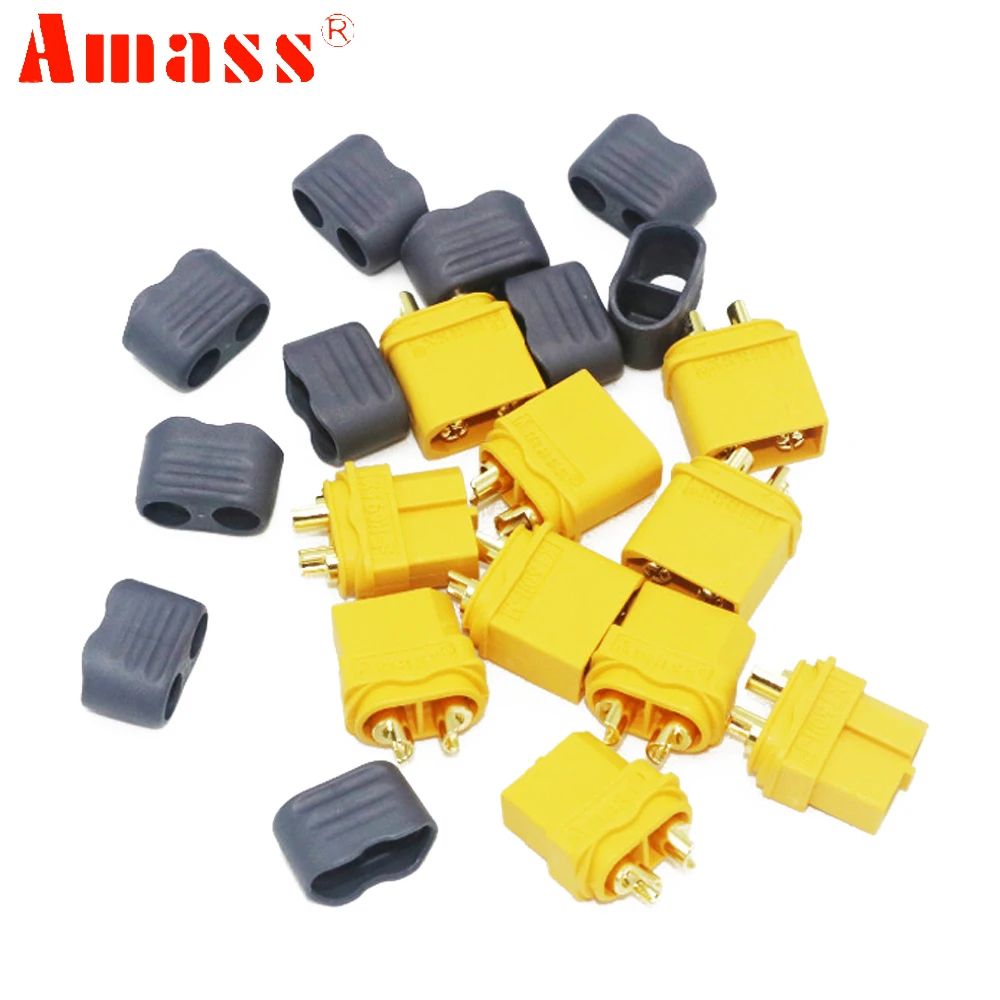 xt60 разъемы 5 паралот amass xt60 разъем