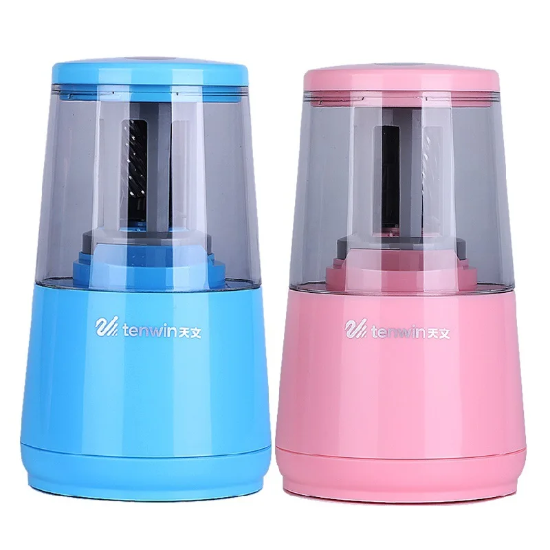 

Tenwin Plastic Electric Pencil Sharpeners Kawaii Automatic Pencils Sharpener For Pencils Cute Stationery Office School Supplies