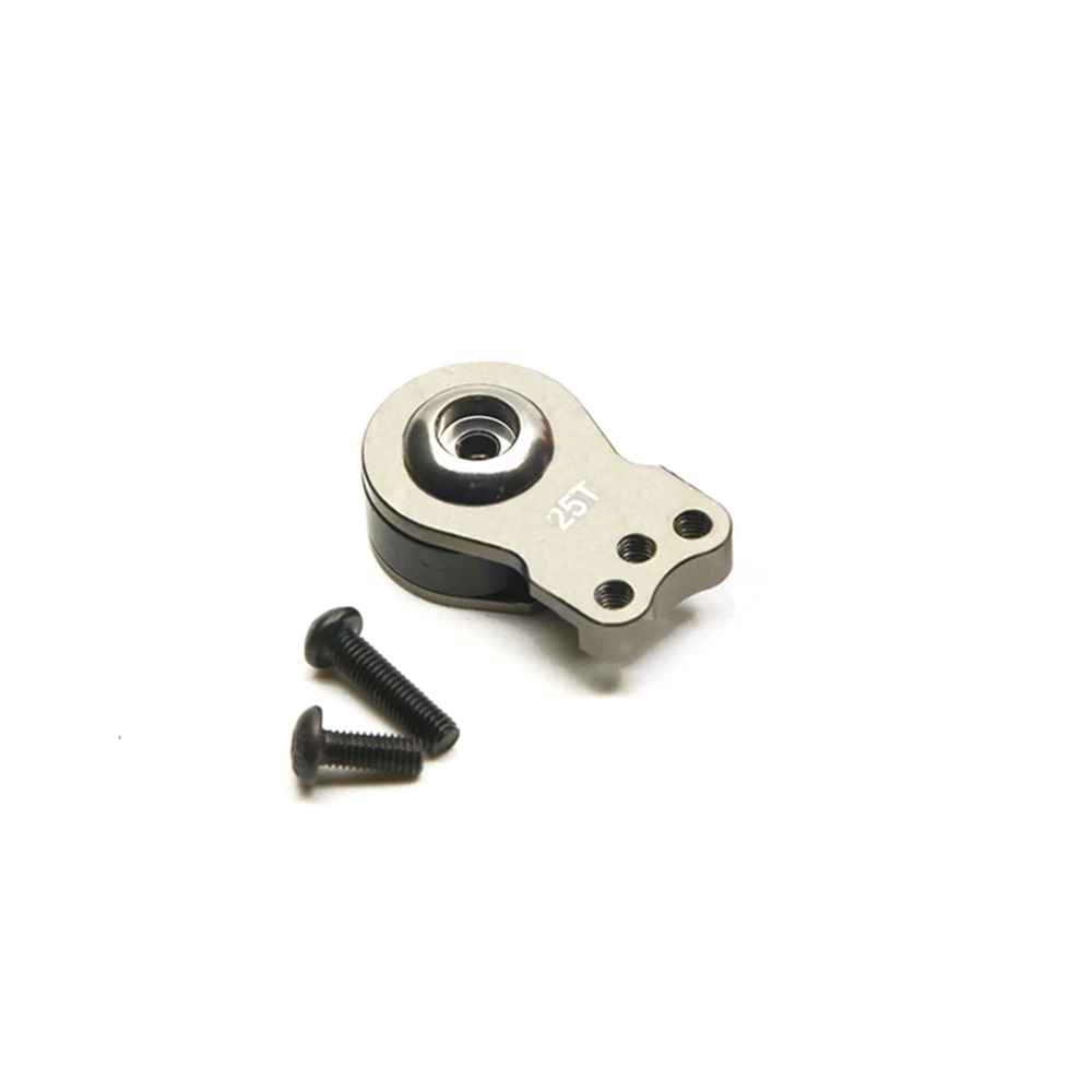 

25T Metal Steering Gear Servo Arm 3-Hole Shock-Absorbing for Climbing 1/10 RC Model Car Upgrade Part
