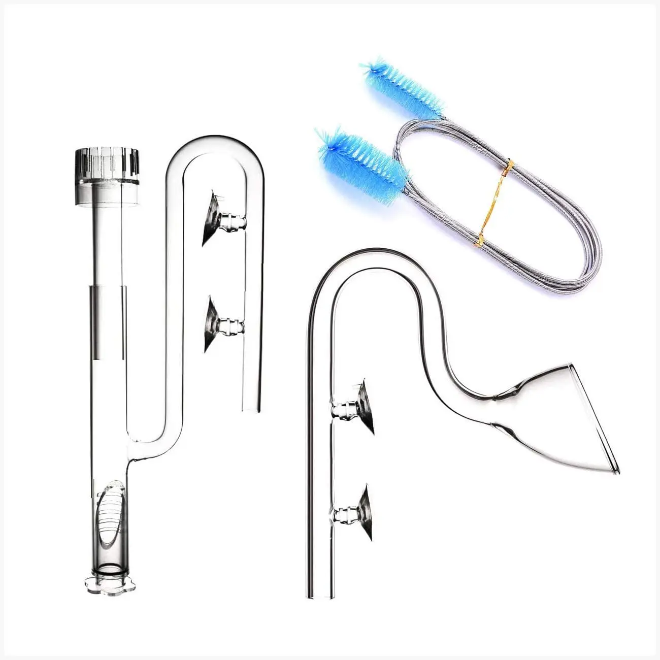 

Aquarium Filter Pipes Clear Glass Lily Pipe Surface Skimmer Inflow And Outflow set For Aquatic Filter System Fast Local Shipping