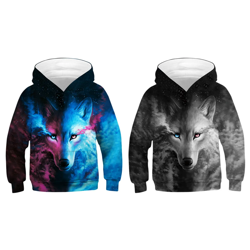 Толстовка с капюшоном для мальчиков свитер длинным рукавом и цифровой печатью