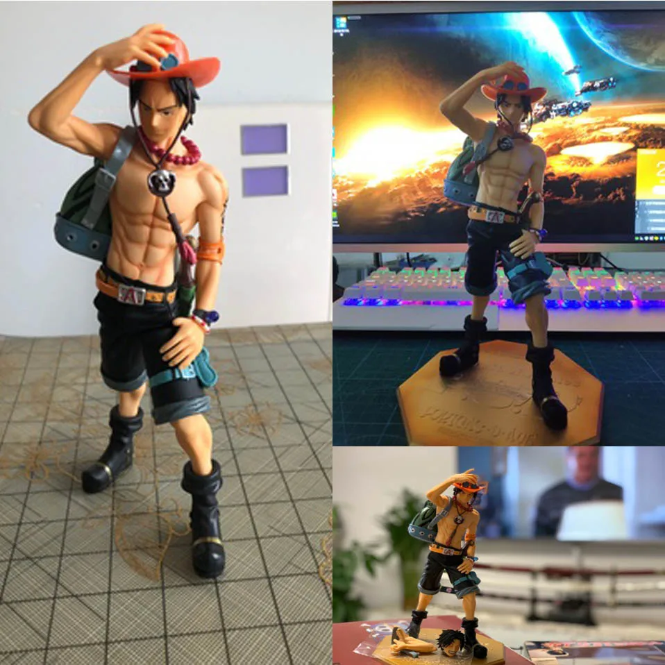 23 см японского аниме one piece Portgas D Ace ПВХ Фигурки игрушки юбилей специальный ver Portgas D Ace украшения модель игрушки