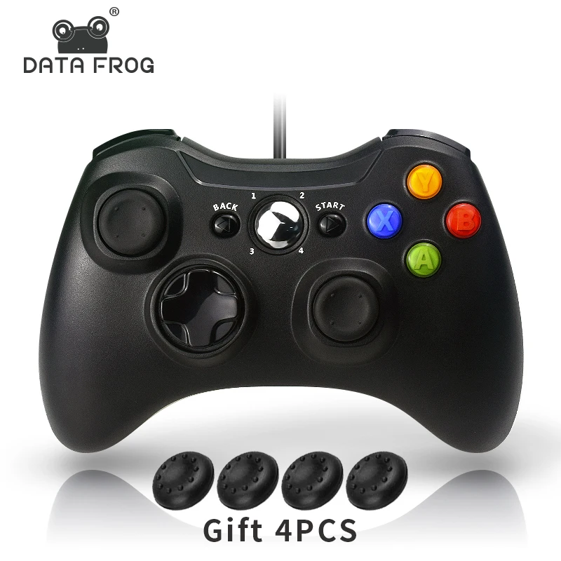 Проводной геймпад Data Frog для Xbox 360/Xbox 360 Slim/PC Control ler джойстик Windows 7/8/10 Microsoft PC с