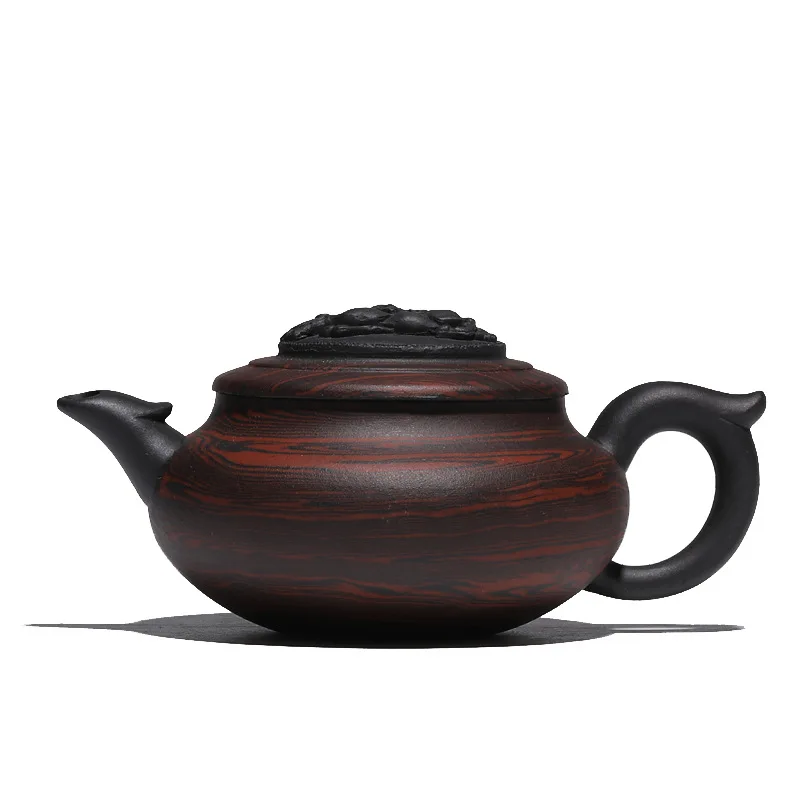 

Yixing Jiaoni purple clay teapot master pure manual raw material purple clay seal tea pot kungfu tea set