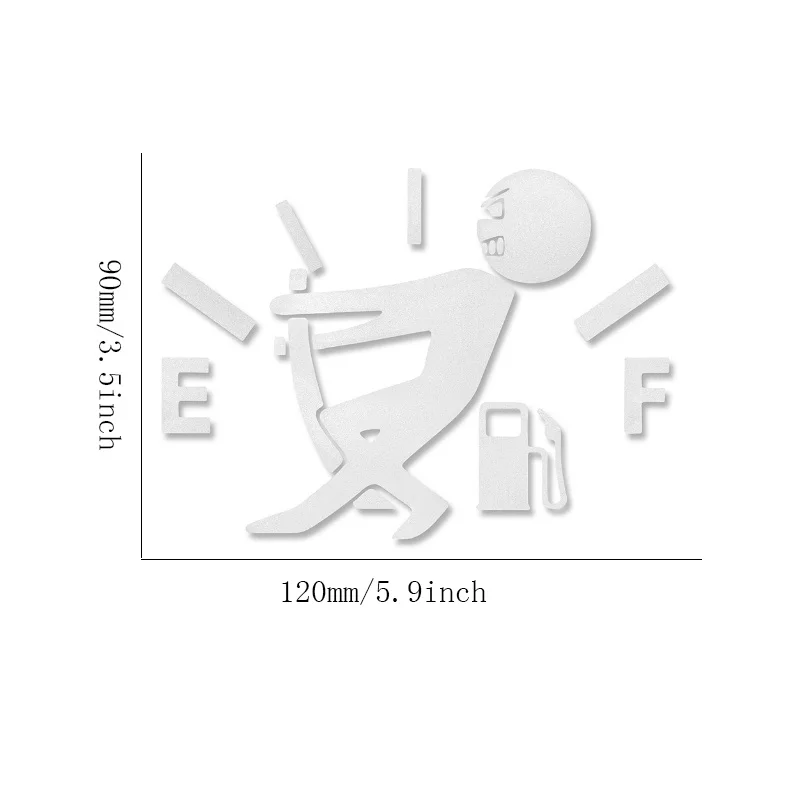 1 шт. автомобильный стикер с высоким расходом Газа наклейка датчик топлива пустой