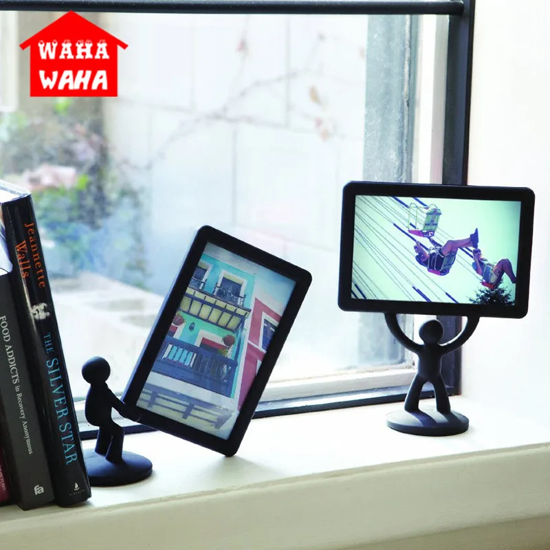 6 дюймов Оригинальная Фоторамка черный пластиковый постер стойка для дисплея