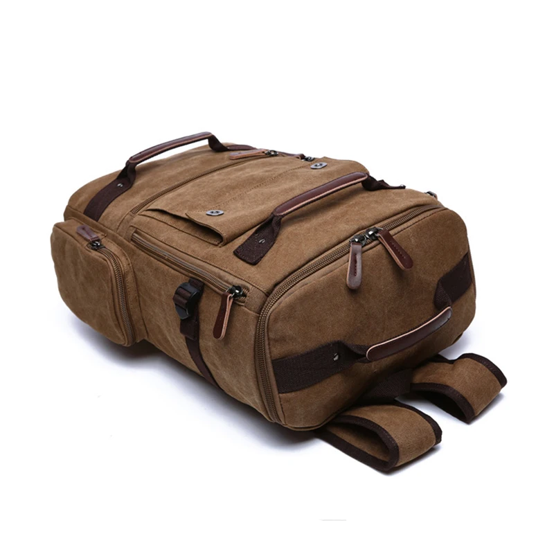 Bokinslon холщовый мужской рюкзак большой емкости Повседневная дорожная сумка