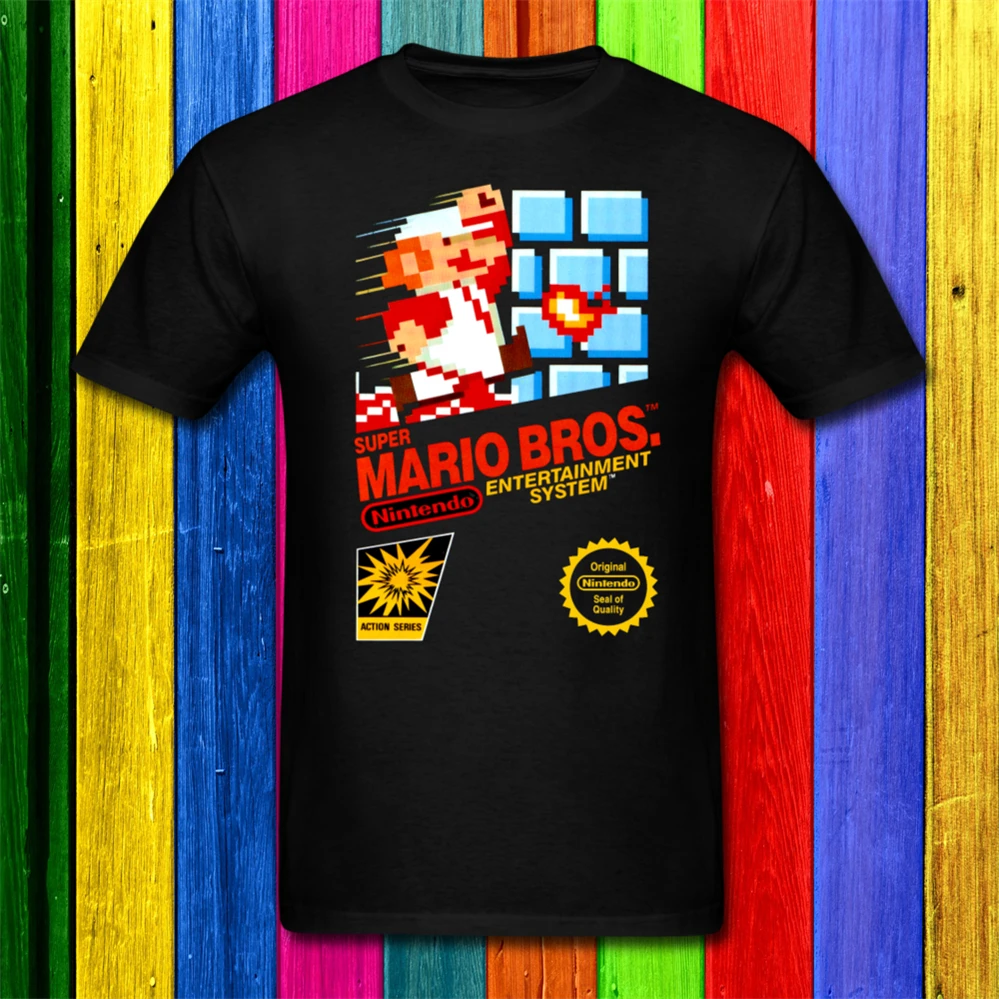Ретро чехол Super Mario Brothers NES для игр винтажная Мужская футболка SNES мужчин и женщин
