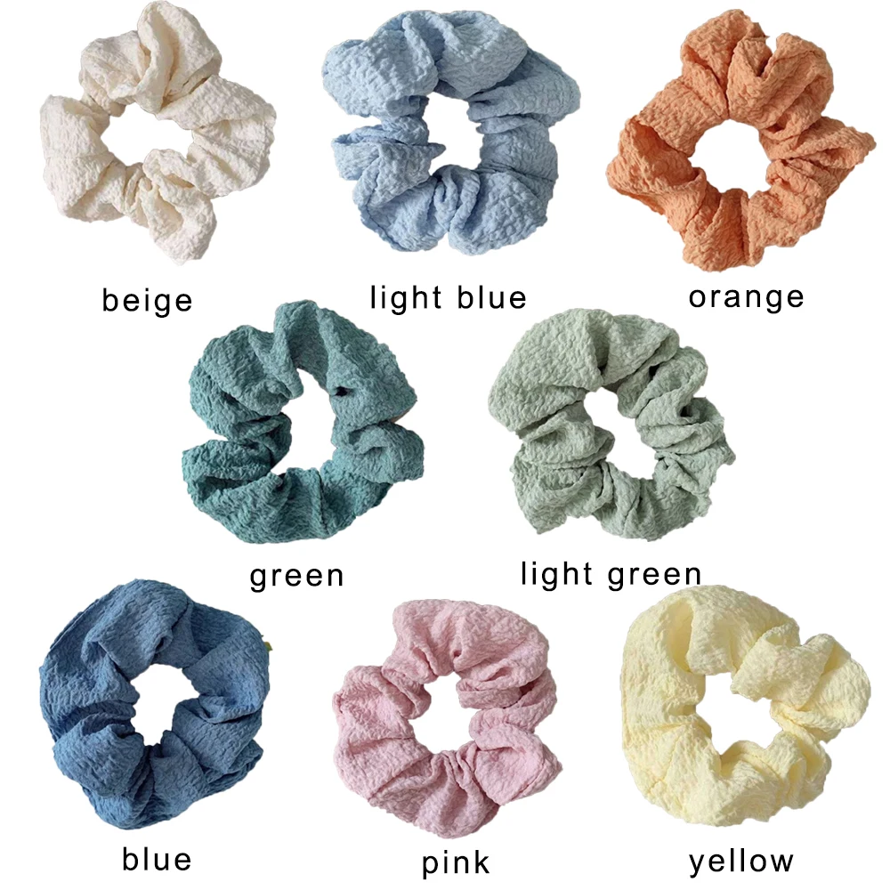 

Fashion Elastic Hair Bands Sweet Scrunchies Girls Ponytail Holders Rubber Band Korean Candy Color Hair Rope Hair Accessories
