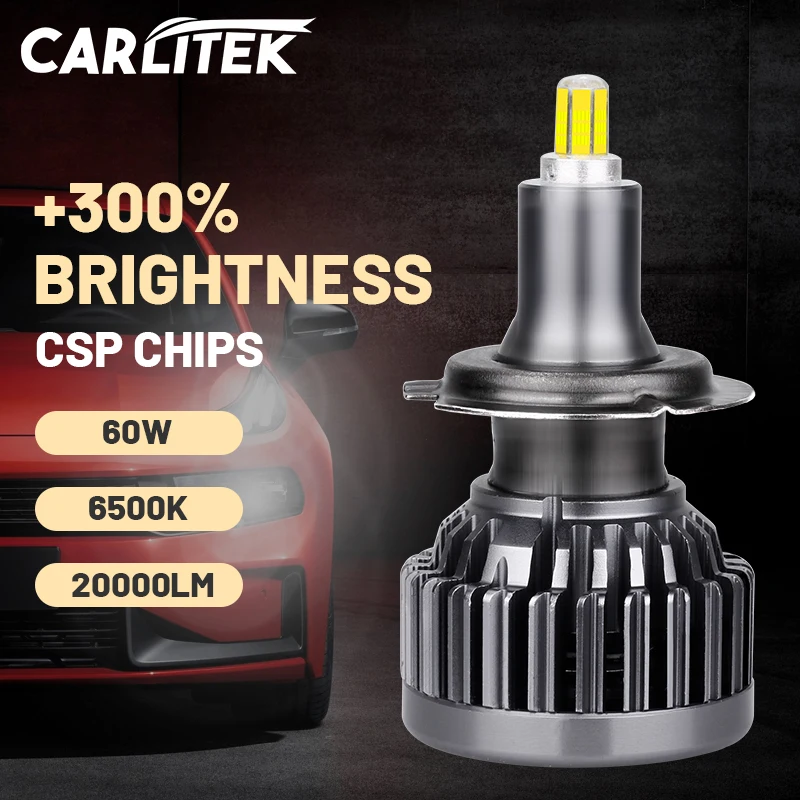 Светодиодная лампа для головки Carlitek 360 лм H7 9005 градусов CSP чип H1 H11 H8 H9 9006 6500 HB3 HB4