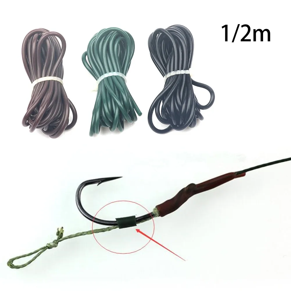 

1/2m Tungsten Rig Tubing Carp Fishing Tackle Silicone Anti Tangle Rigs Tube Rope For Carp Chod Rig Fishing Accessories Pesca