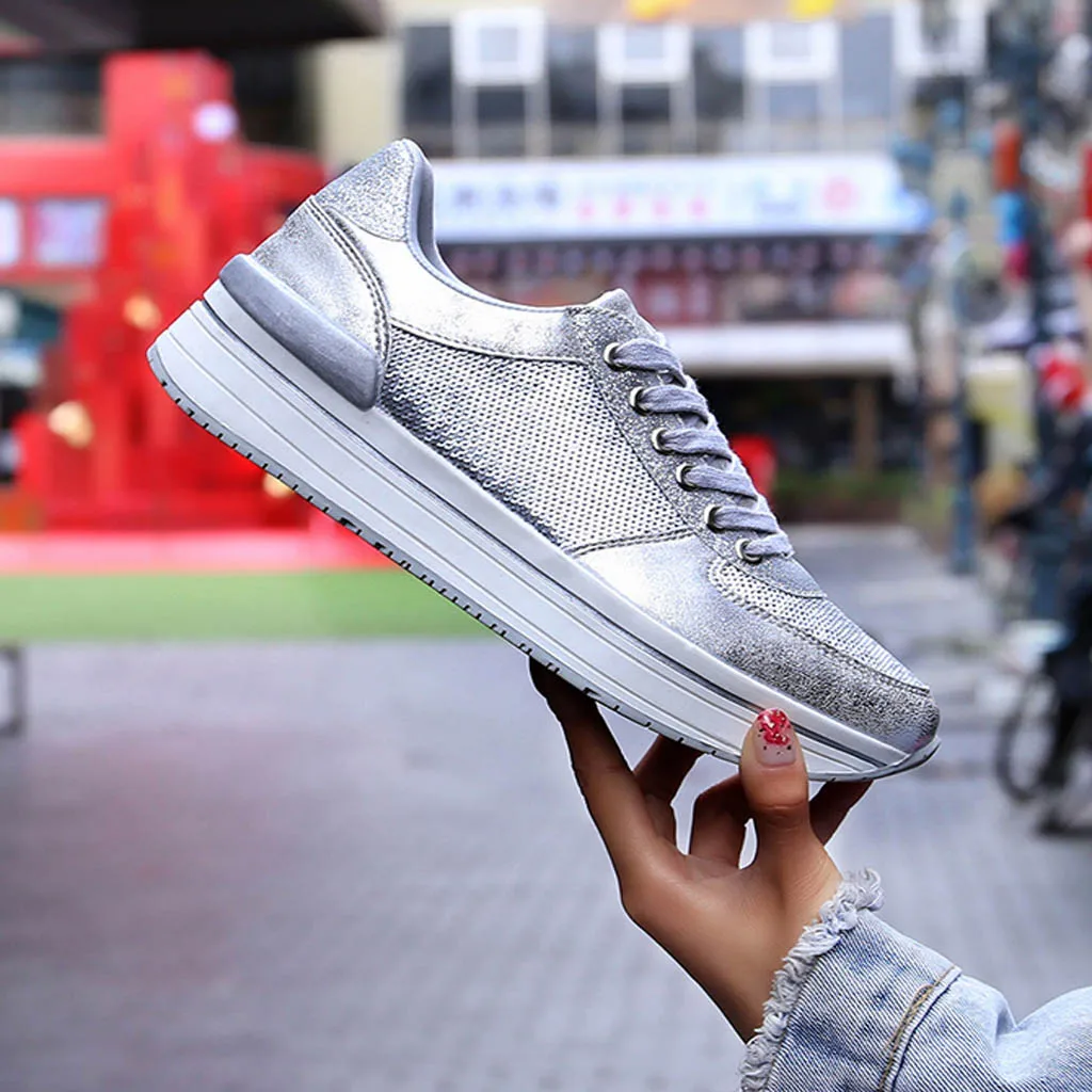 SAGACE New Hot Style Women High Quality Sneakers Female Breathable Gym Casual Big Size Footwear Light Tennis Shoes Muffin shoes | Обувь