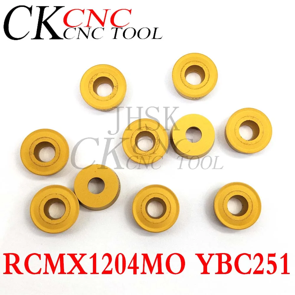 Карбидные фрезерные Вставки RCMX1204MO YBC251 для токарного станка с ЧПУ RCMX 1204 MO 10 шт. |