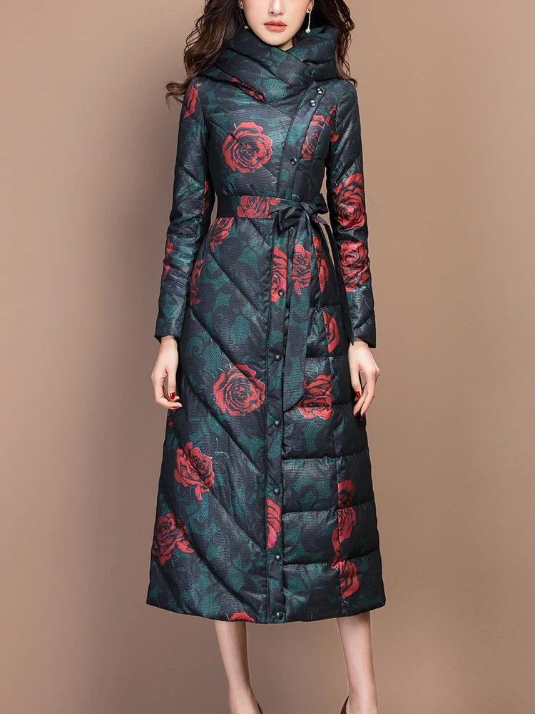 KMETRAM женский пуховик Зимнее пальто женская одежда 2020 модная винтажная длинная