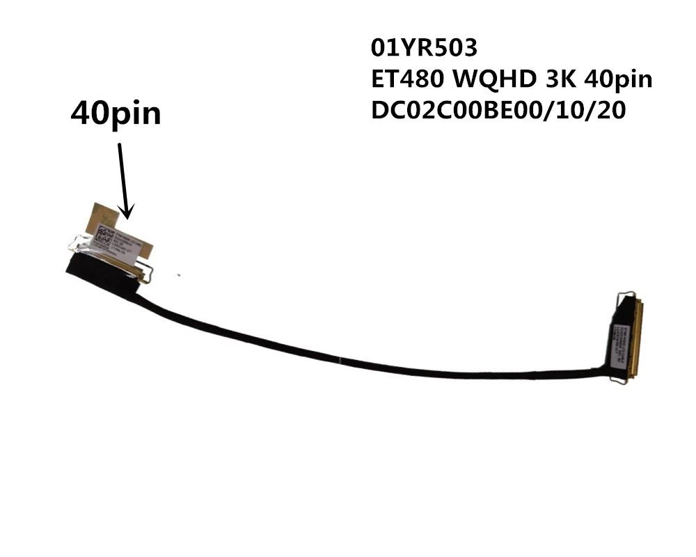 Новый ЖК-/светодиодный кабель для ноутбука Lenovo Thinkpad T480 A485 01YR502 DC02C00BD00 DC02C00BD10 01YR501