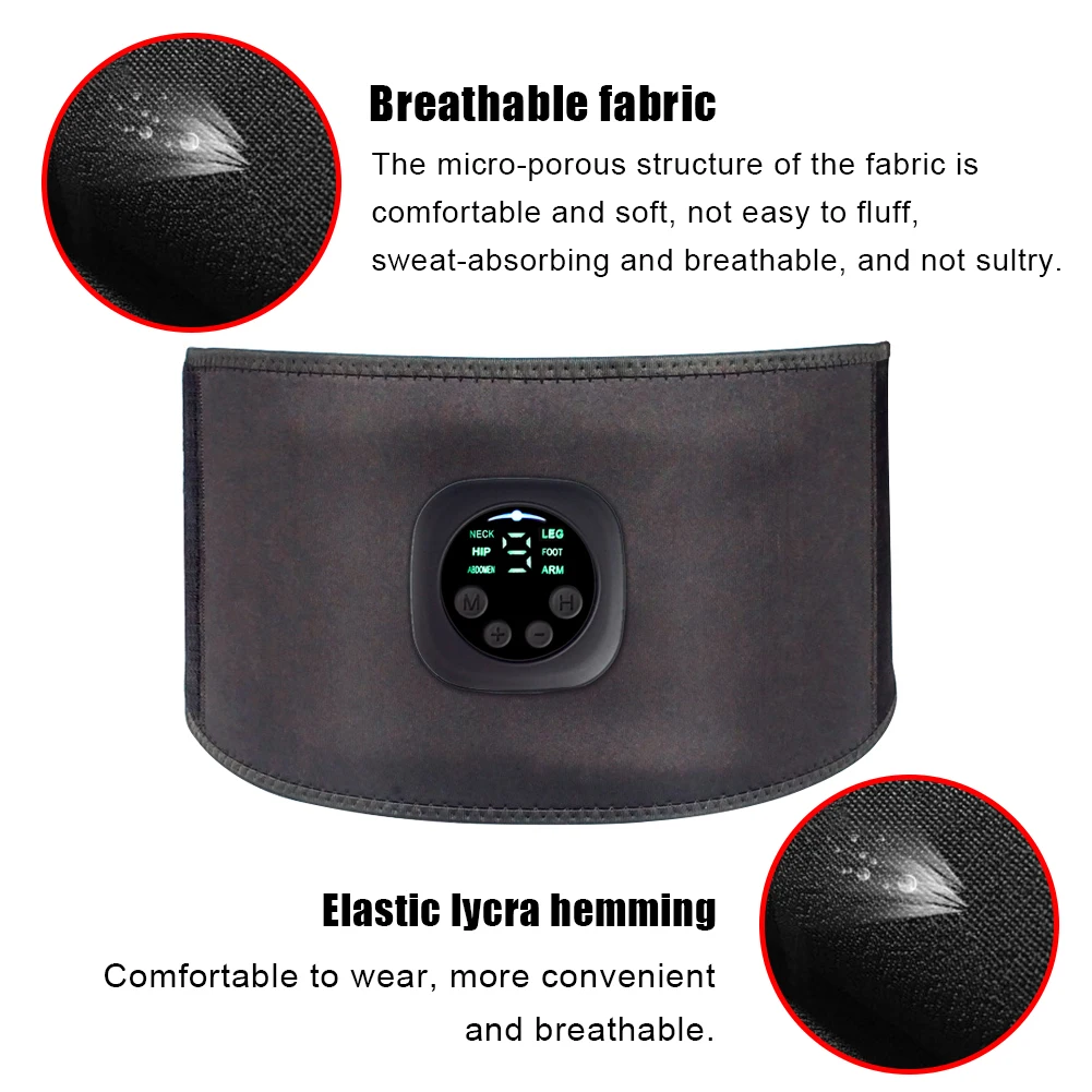 

Smart Slimming Belt EMS Abdominal Apparatus Shaped Belt Weight Loss Instrument