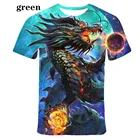 2020 Новый 3D узор в виде дракона летняя футболка в стиле хип-хоп Уличная обувь для мужчинженщин забавные XXS-4XL оптовая продажа со скидкой