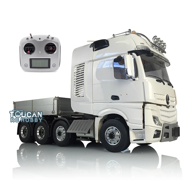 

LESU 1/14 Toy Car Metal Chassis Hercules Cab for DIY Actros RC Tractor Truck Benz TAMIYA I6S Radio Sound Hopper THZH0733-SMT3