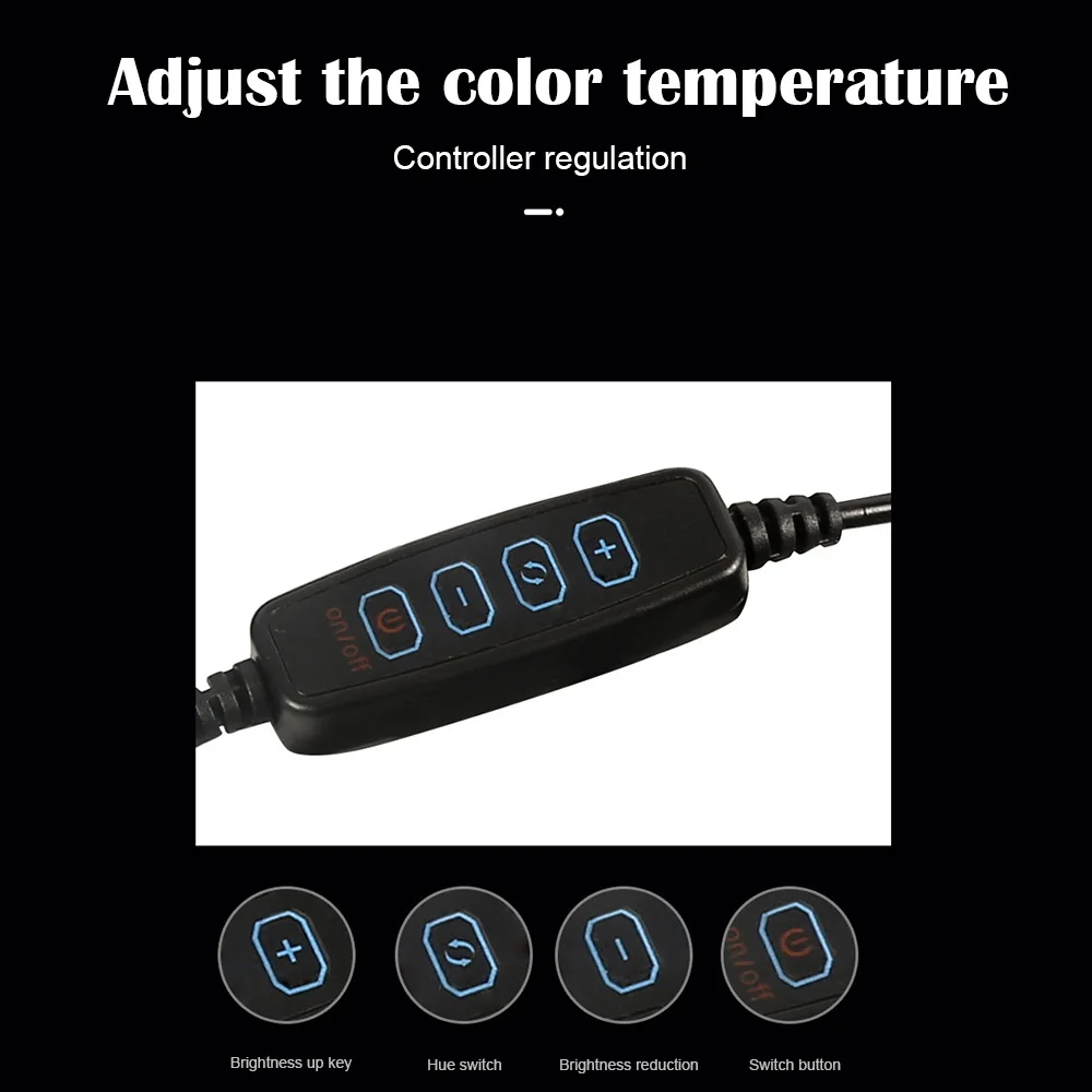 

10" Photography LED Selfie Ring Light Dimmable Camera Phone Ring Lamp 10inch with Table Tripods For Makeup Video Live Studio