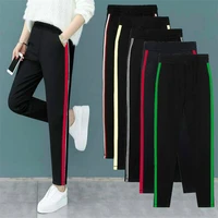 fashion women casual sweatpants pants side stripe streetwear jogger elastic waist sportswear female harem trousers bottoms 2019