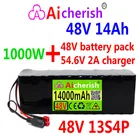 Литий-ионный аккумулятор для электровелосипеда, 48 В, 14 Ач, 18650