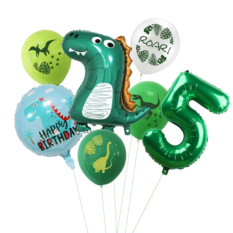 7 шт. воздушные шары в виде динозавров для вечевечерние 1 9 лет|Воздушные и