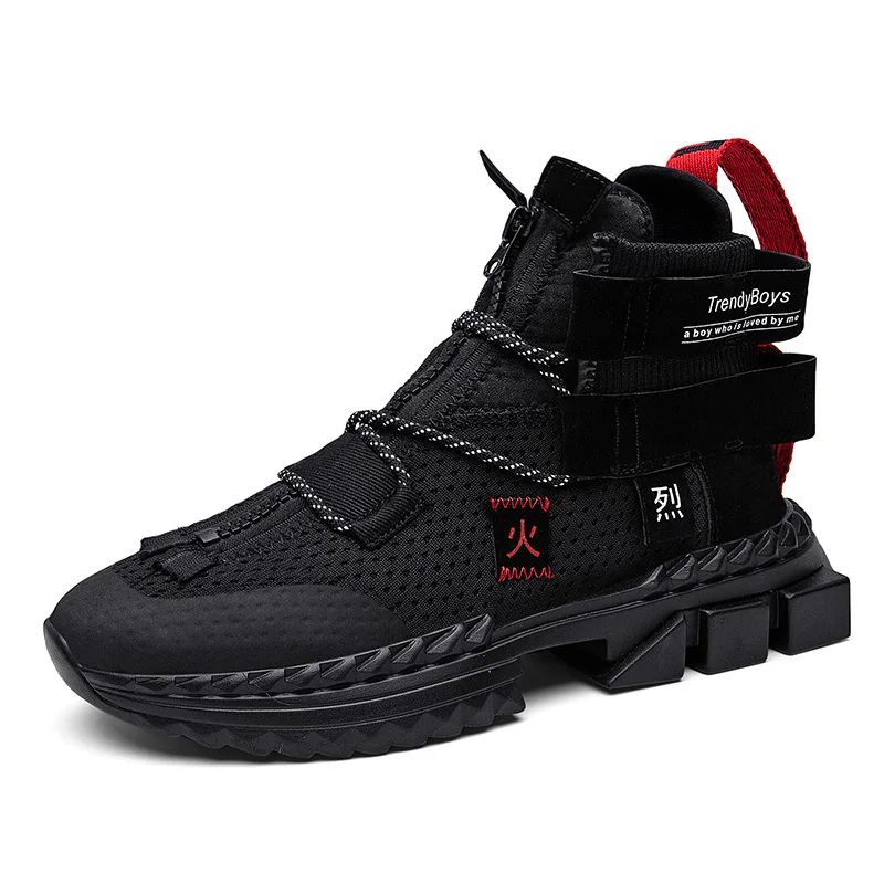 Мужские кроссовки в стиле хип-хоп модные повседневные для бега папы сетчатый