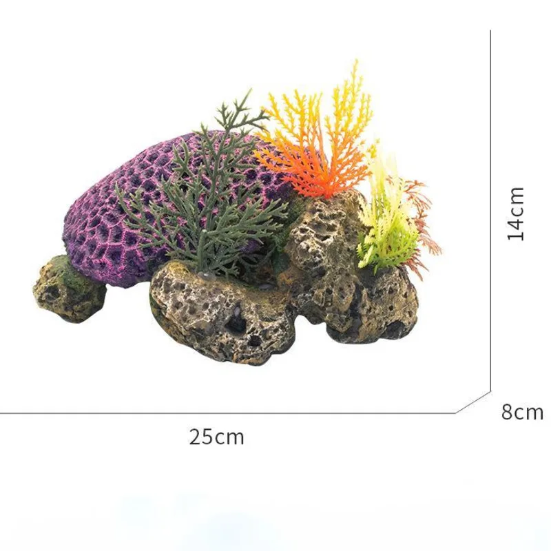 

New Aquarium Decoration Artificial Natural Resin Coral Ornaments Fish Tank Decor Aquascape Landscaping Aquarium Accessories