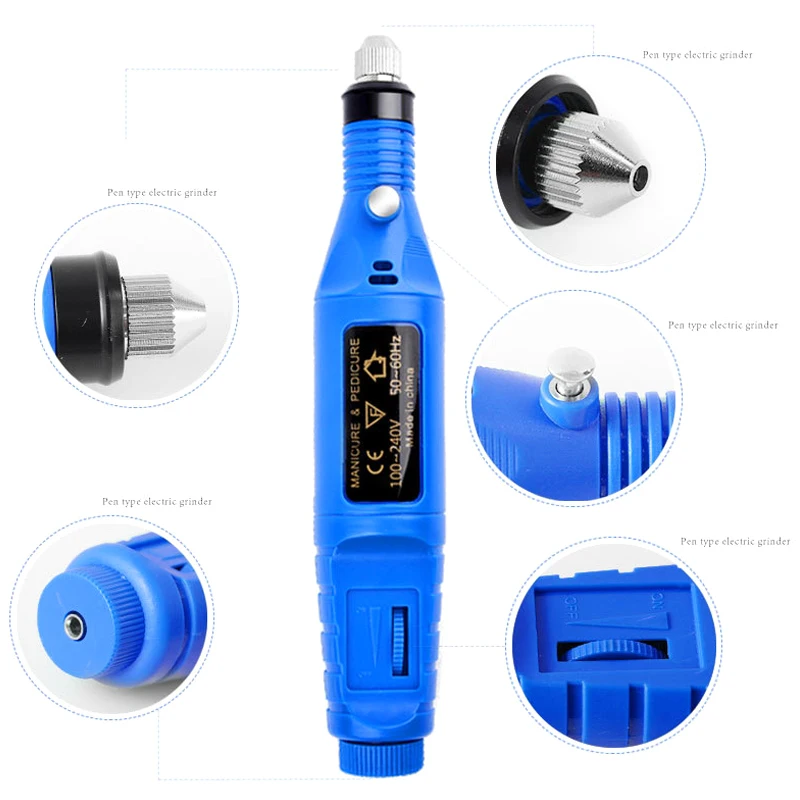 2019 Горячее предложение машинка для маникюра электрическое сверло ногтей набор