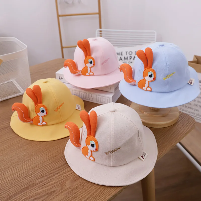 

Cartoon Children Bucket Hats Spring Summer New Toddler Baby Sunscreen Hat Casual Accessories Boy Girl Beach Basin Caps 1-2-3-4 Y