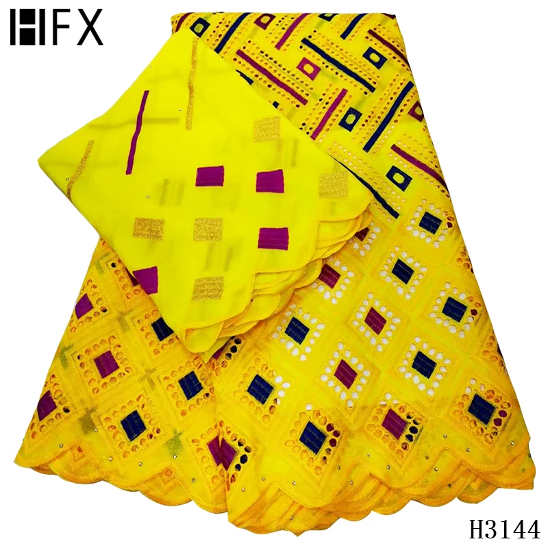 HFX швейцарская кружевная вуаль Африканская Хлопковая сухая ткань нигерийская 2020