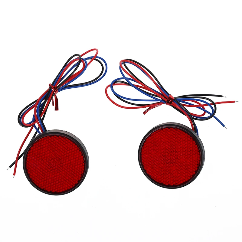 

2 x Taillight Round Taillight Brake Light Stoplight Car Red