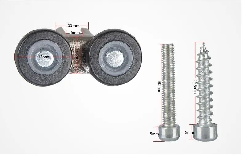 1 шт. раздвижные двери однороликовые колеса шкив снизу/сверху бесшумные