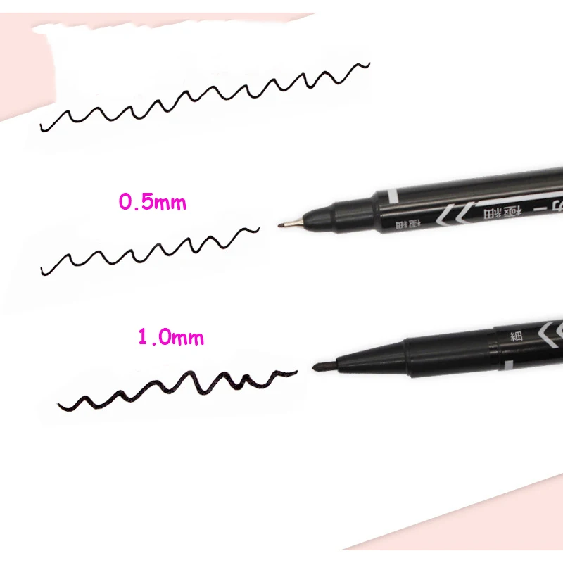 3 шт. маркерные ручки маркеры для кожи тонкая точка большая емкость чернила 0 5 мм и