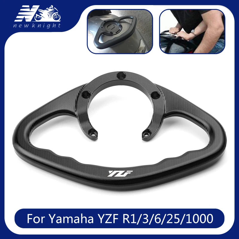 For Yamaha YZF R1 R3 R6 R25 1000 Motorcycle CNC Aluminum Passenger Handgrips Hand Grip Tank Grab Bar Handles Armrest Accessories