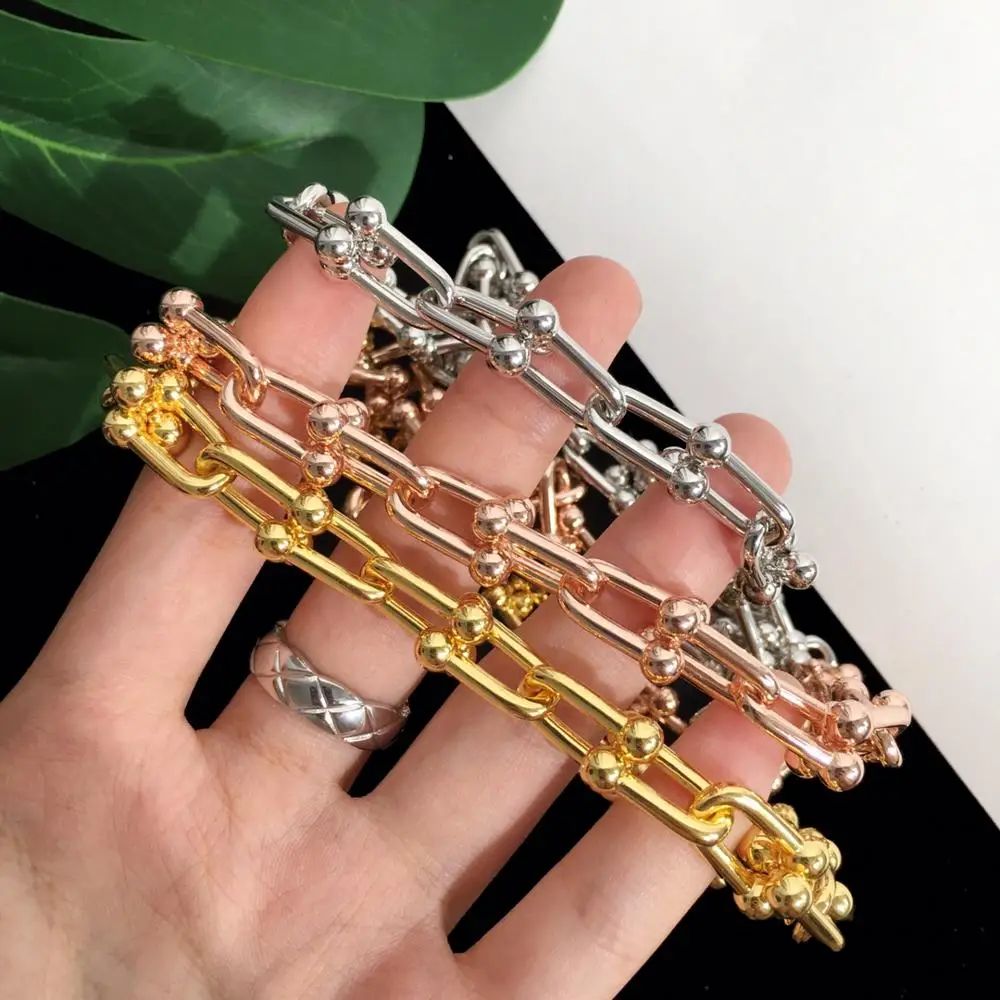 

New Hot Sale U-shape Bamboo joint S925 Sterling Silver Necklaces for Women Party Original 1:1 LOGO Luxury brands Jewelry gift