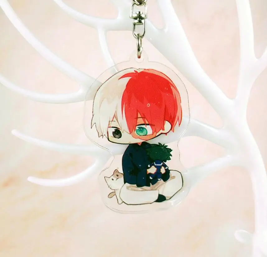 Брелок для ключей из аниме Моя геройская Академия Izuku Bakugou Shoto Group акриловая