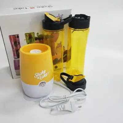 Yellow Корея встряхнуть многофункциональная соковыжималка Мини Путешествия фруктовый Соковыжималка Портативный электрический соковыжималка машина - Цвет: Yellow