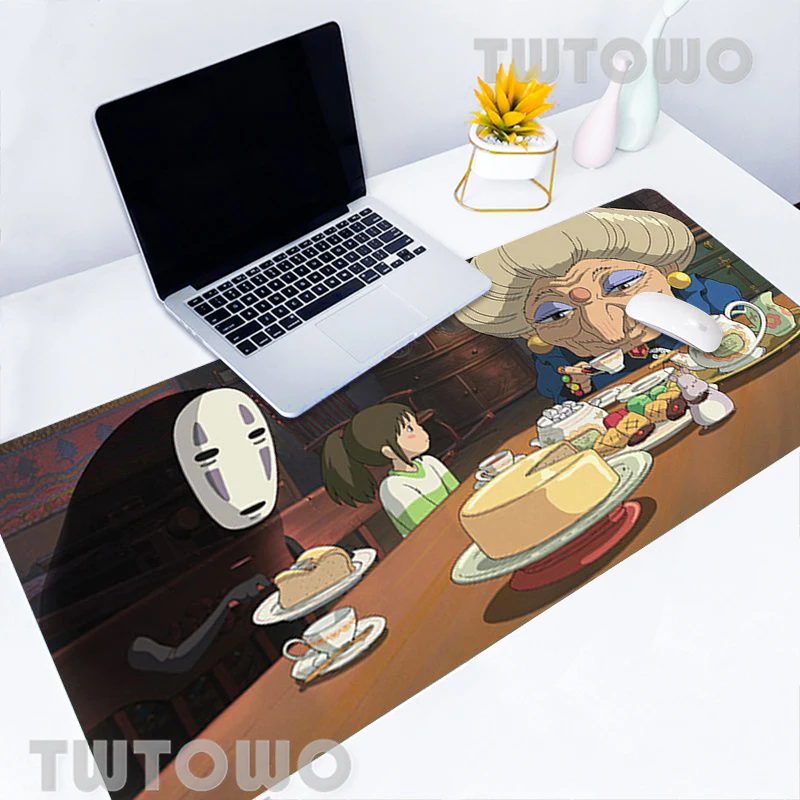 

Anime Japan Spirited Away Hot Sell Gaming Mouse Pad Gamer Art Cartoon Natural Rubber Lovely Home Office Decoration MousePads