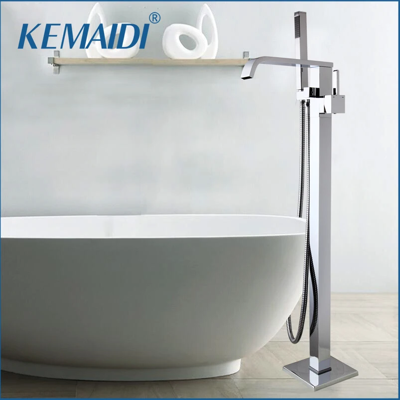 KEMAIDI Ванная комната хромированный полированный пол искусственный Водопад