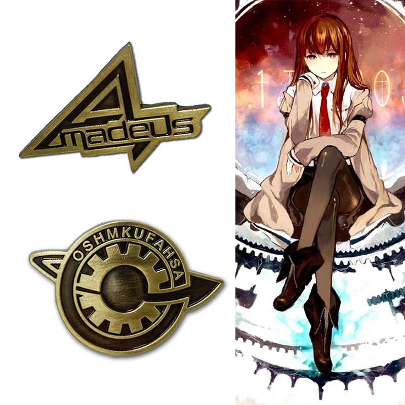 

Игра Steins Gate Косплей бейдж; Брошь на булавке Makise Kurisu Labmen судьба каменной двери подарок на Хэллоуин