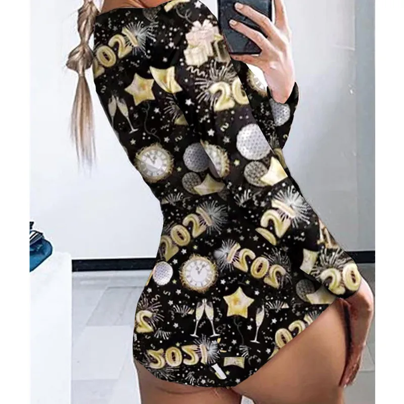 

Sexy Women Bodysuit Long Sleeve Deep V Neck Bodycon Stretch Leotard Crop Top Button Short Romper Pajamas Women Jumpsuit Overalls