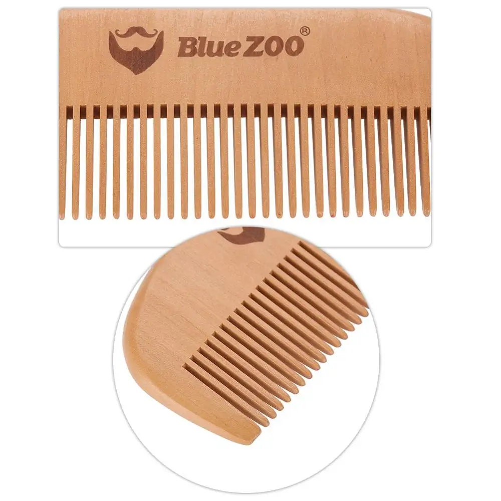 

Band Portable Smooth Wooden Comb for Men Beard Mustache Hair Care Brush Clear Residue Dandruff Hair Styling Tool Tattoo Supplies