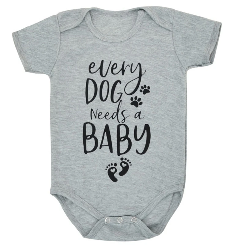 Одежда для новорожденных девочек и мальчиков боди Летний комбинезон с буквенным