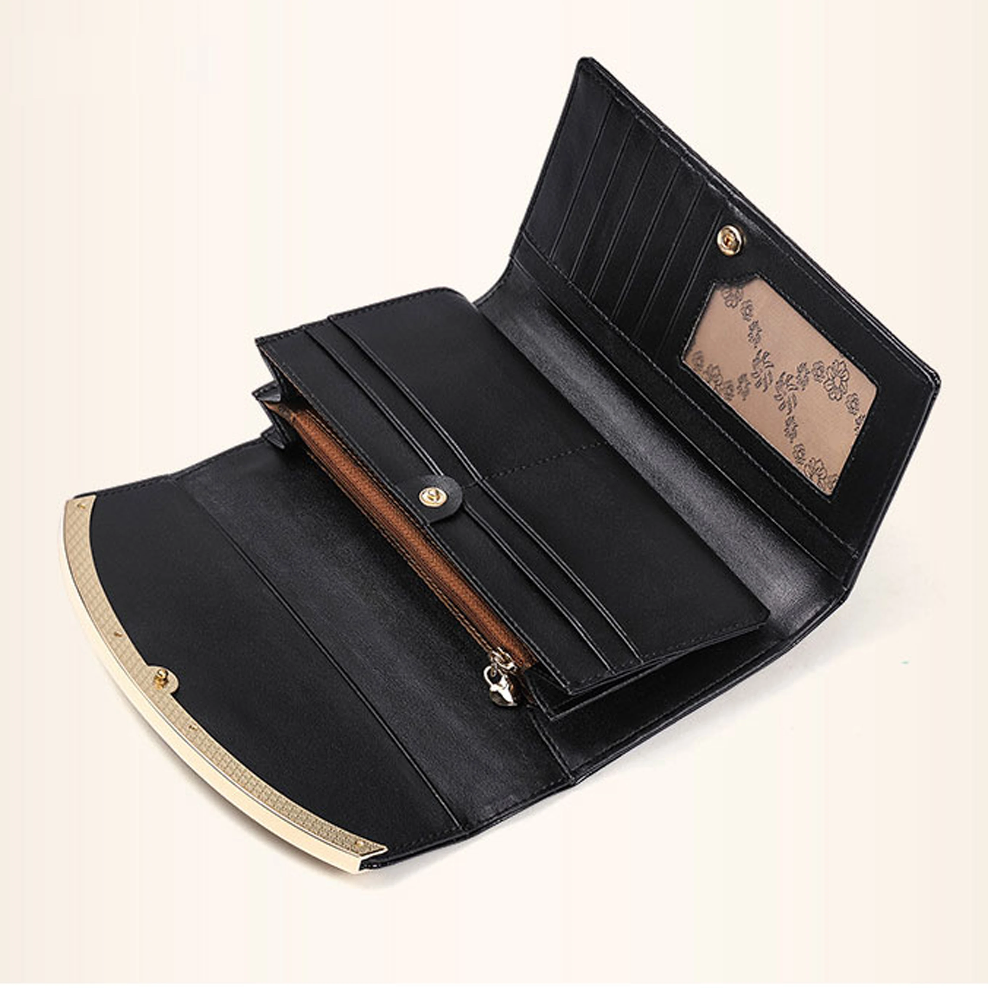 

New Fashion Crocodile Women Wallets Genuine Leather High Quality Long Female Wallets Brand Designer Clutch Casual Womens Purses