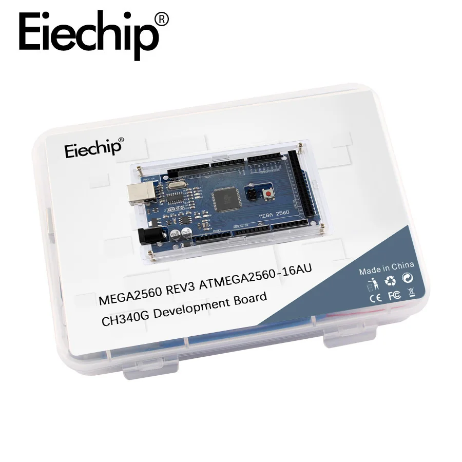 Для Arduino Mega 2560 R3 MEGA2560 REV3 ATMEGA2560 16AU CH340G AVR USB макетная плата diy Электронный комплект с