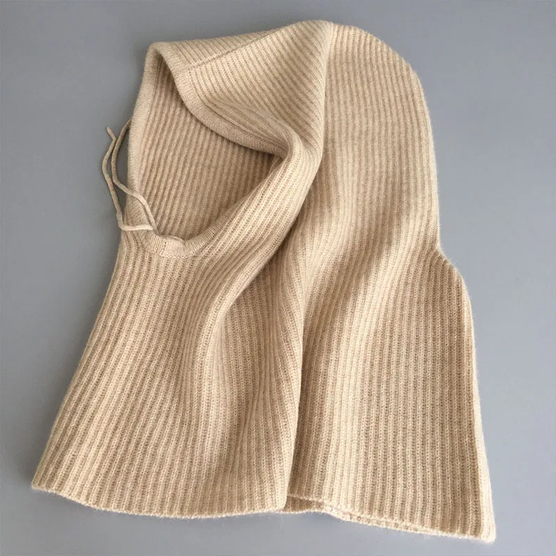 Женская шапка шарф кашемировая шерстяная зимняя Толстая Вязаная Мягкая теплая с