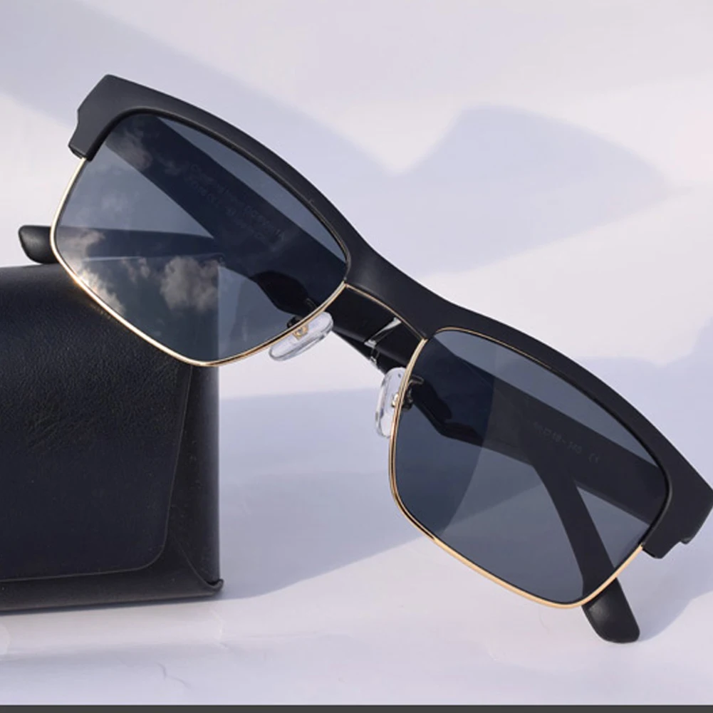 저렴한 스포츠 스테레오 무선 블루투스 5.0 헤드셋 전화 운전 선글라스/mp3 승마 안경 다채로운 태양 렌즈