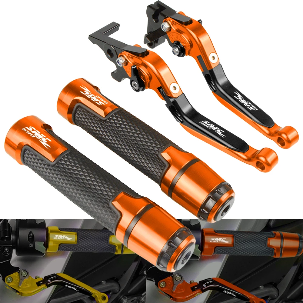 

Motorcycle Accessories Adjustable Extendable Aluminum Brake Clutch Lever Handlebar Grip For 690 SMCR 690SMCR 2008 2009 2010 2011